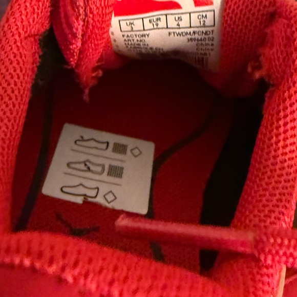Puma Kids Vibrant Red Sneakers - Picture 4 of 5